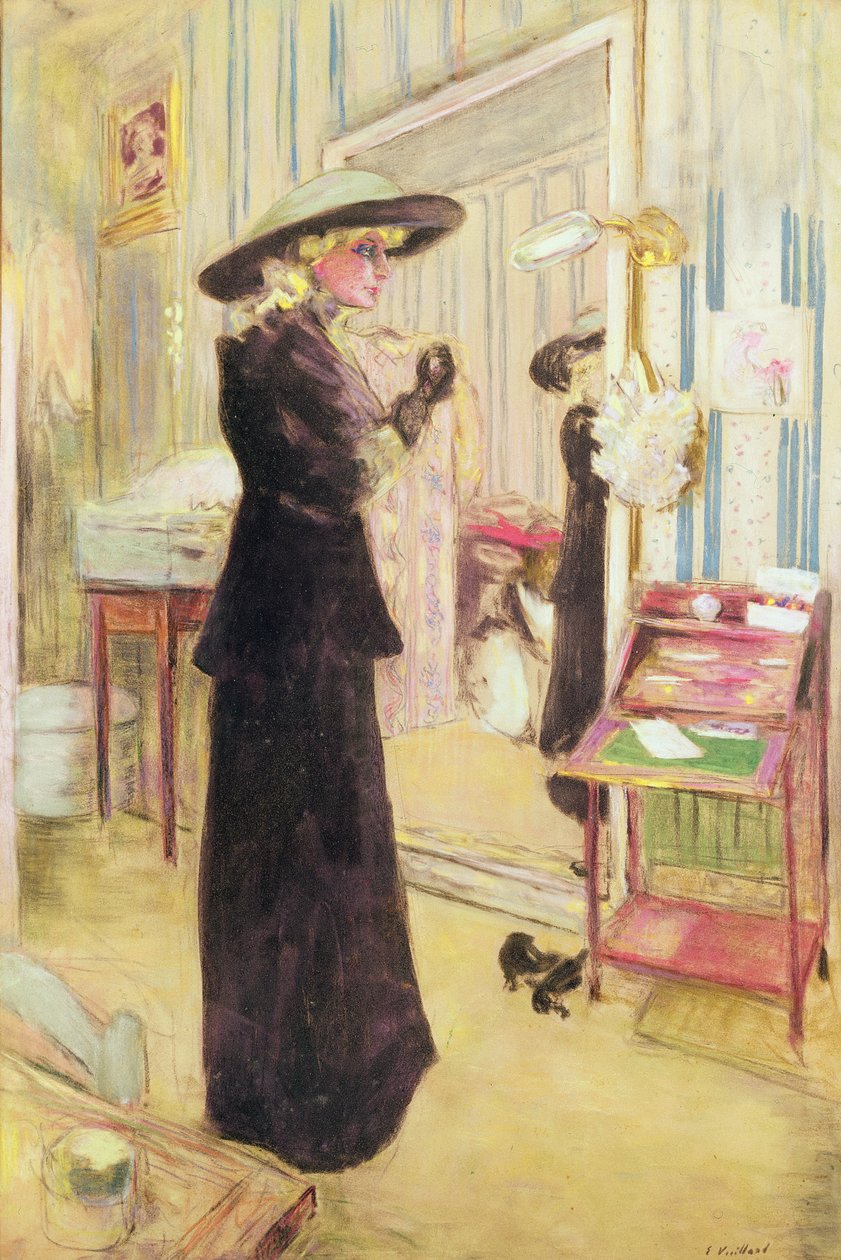 Charlotte Lysès, 1912 (pasztell, vászon) alkotó: Edouard Vuillard
