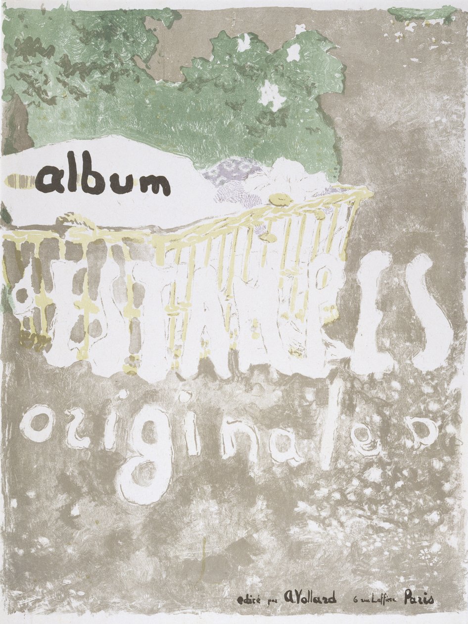 Az Ambrose Vollards Album of Prints borítója, 1898 alkotó: Edouard Vuillard
