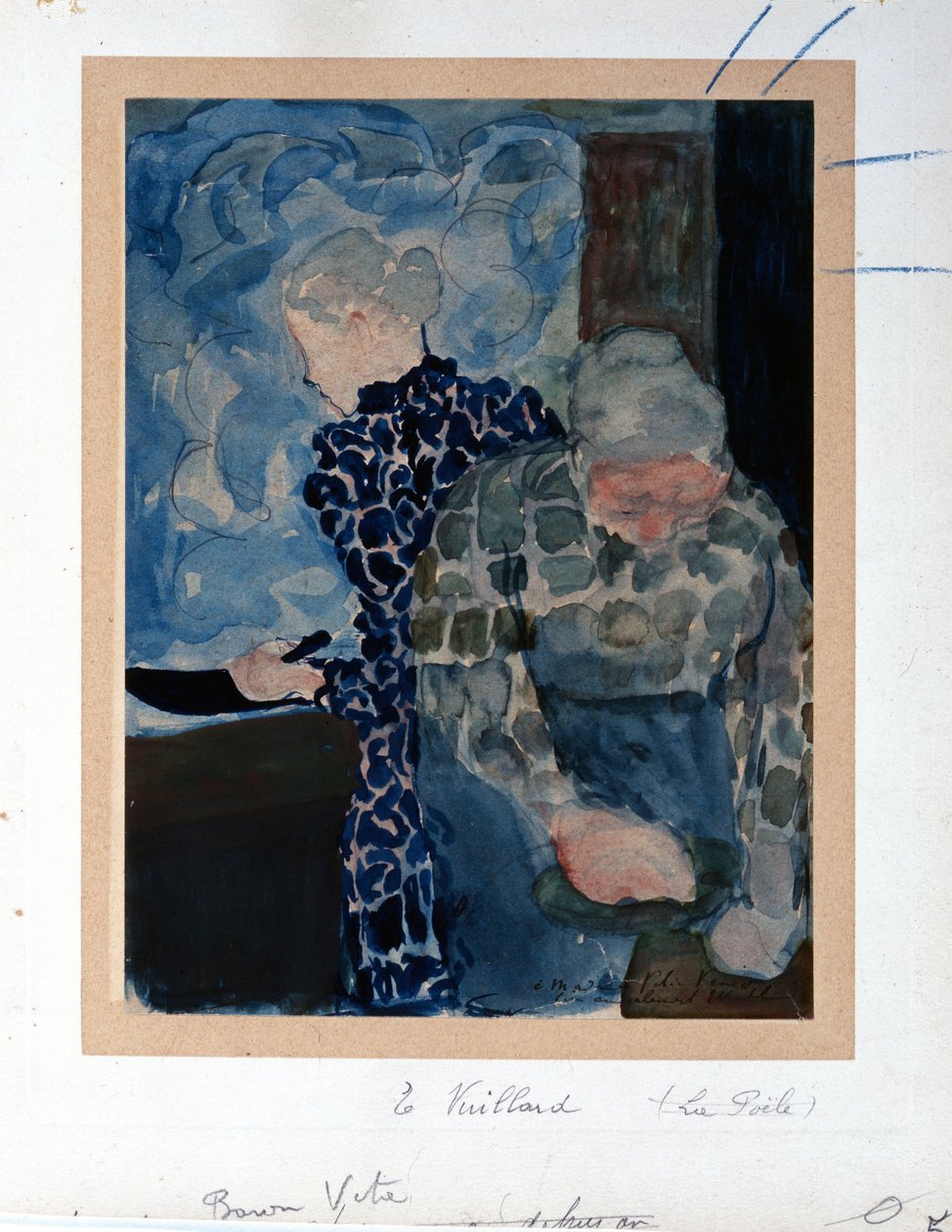 Két nő a belső térben alkotó: Edouard Vuillard