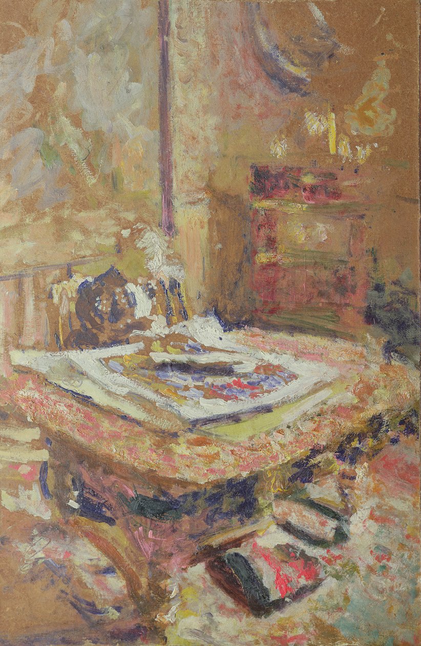 Belső tér, 1906 körüli (olaj, karton) alkotó: Edouard Vuillard