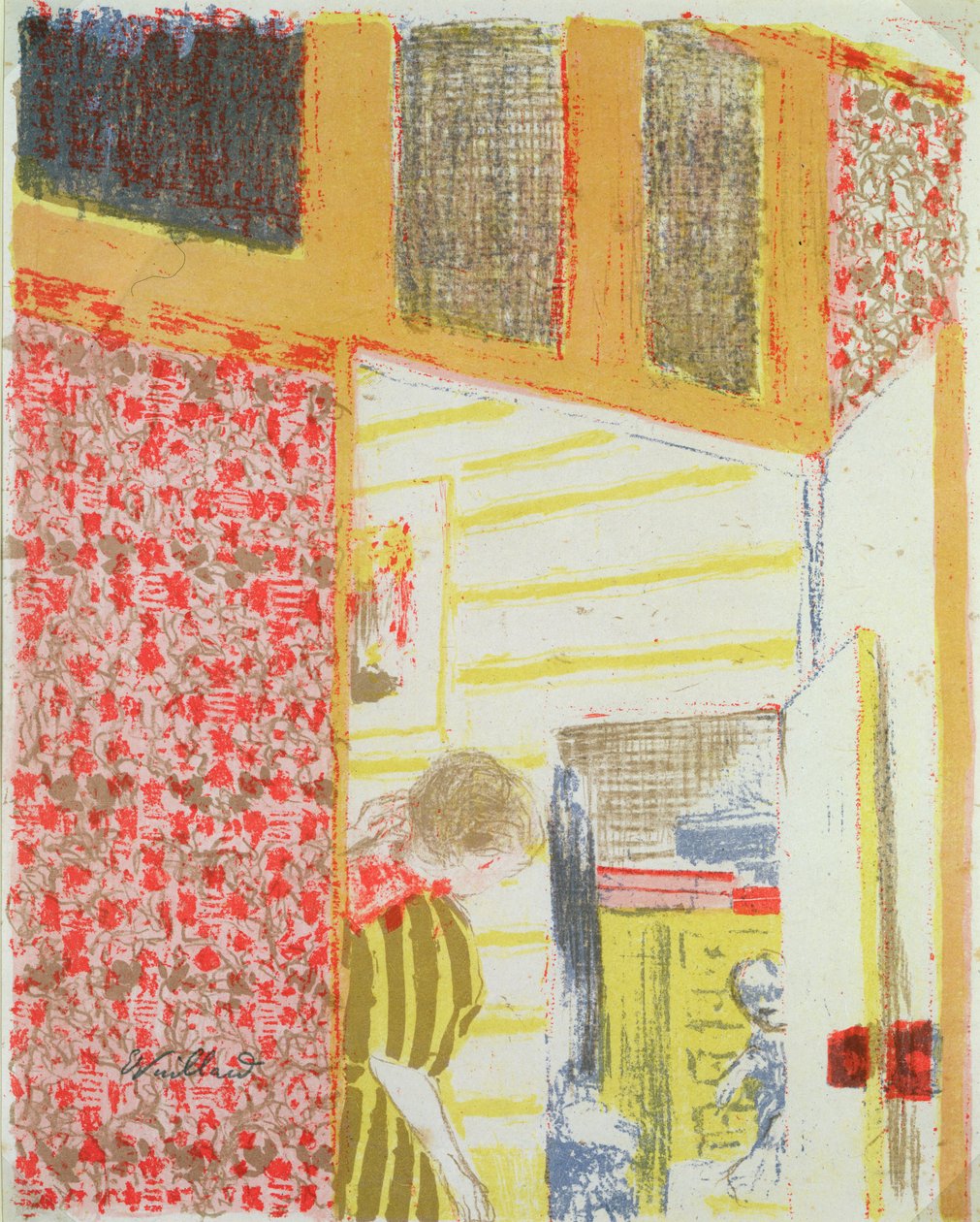 Belsőépítészet a rózsaszín árnyalataiban III alkotó: Edouard Vuillard