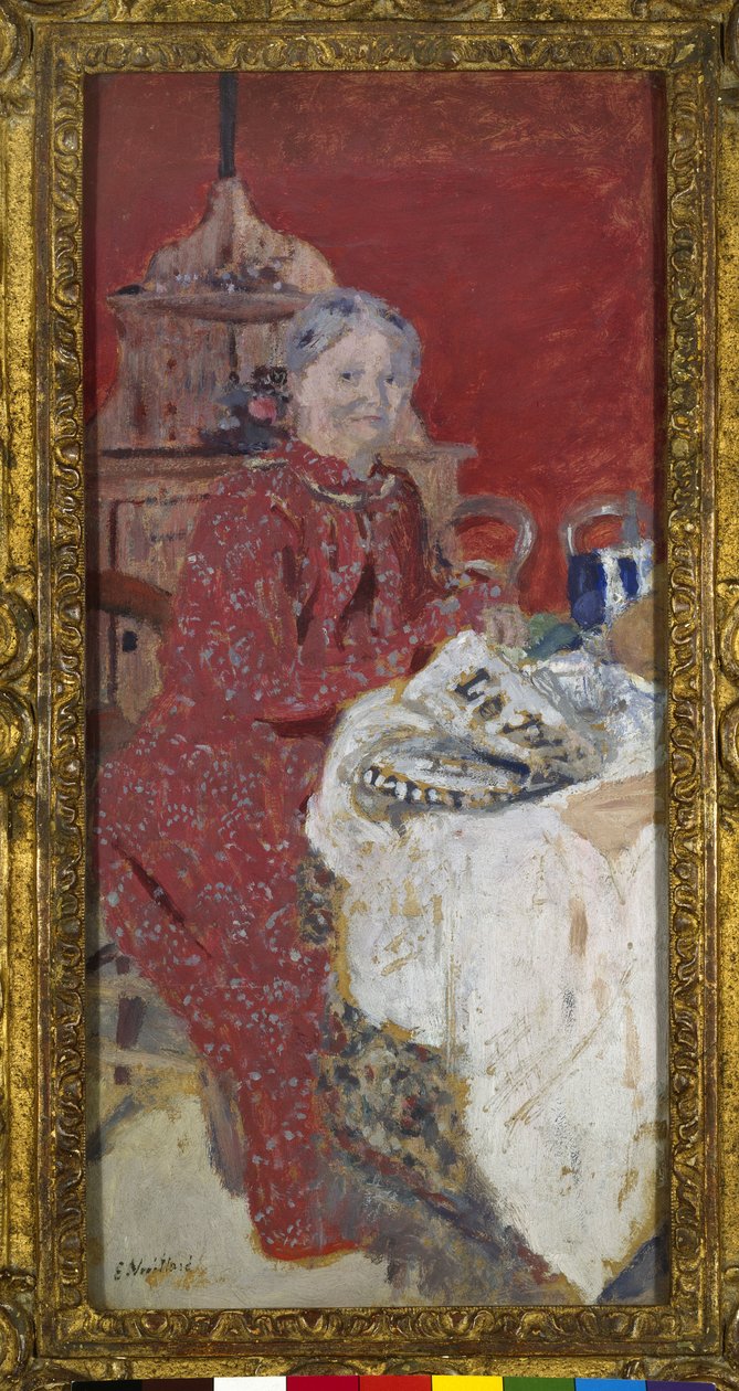 Az ebéd, 1890-es évek alkotó: Edouard Vuillard