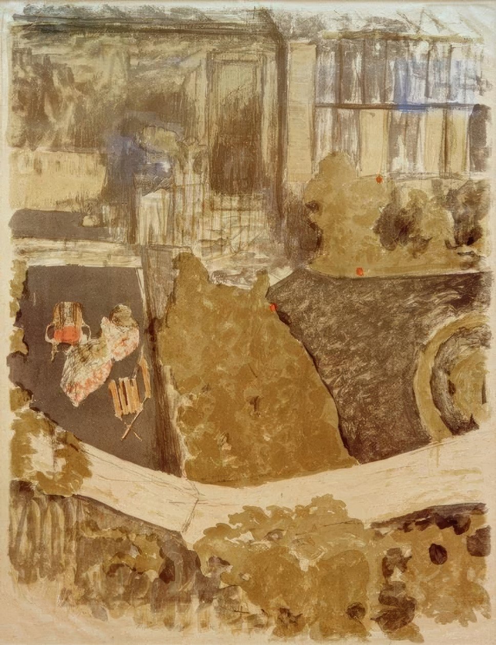 A műhely előtti kert alkotó: Edouard Vuillard