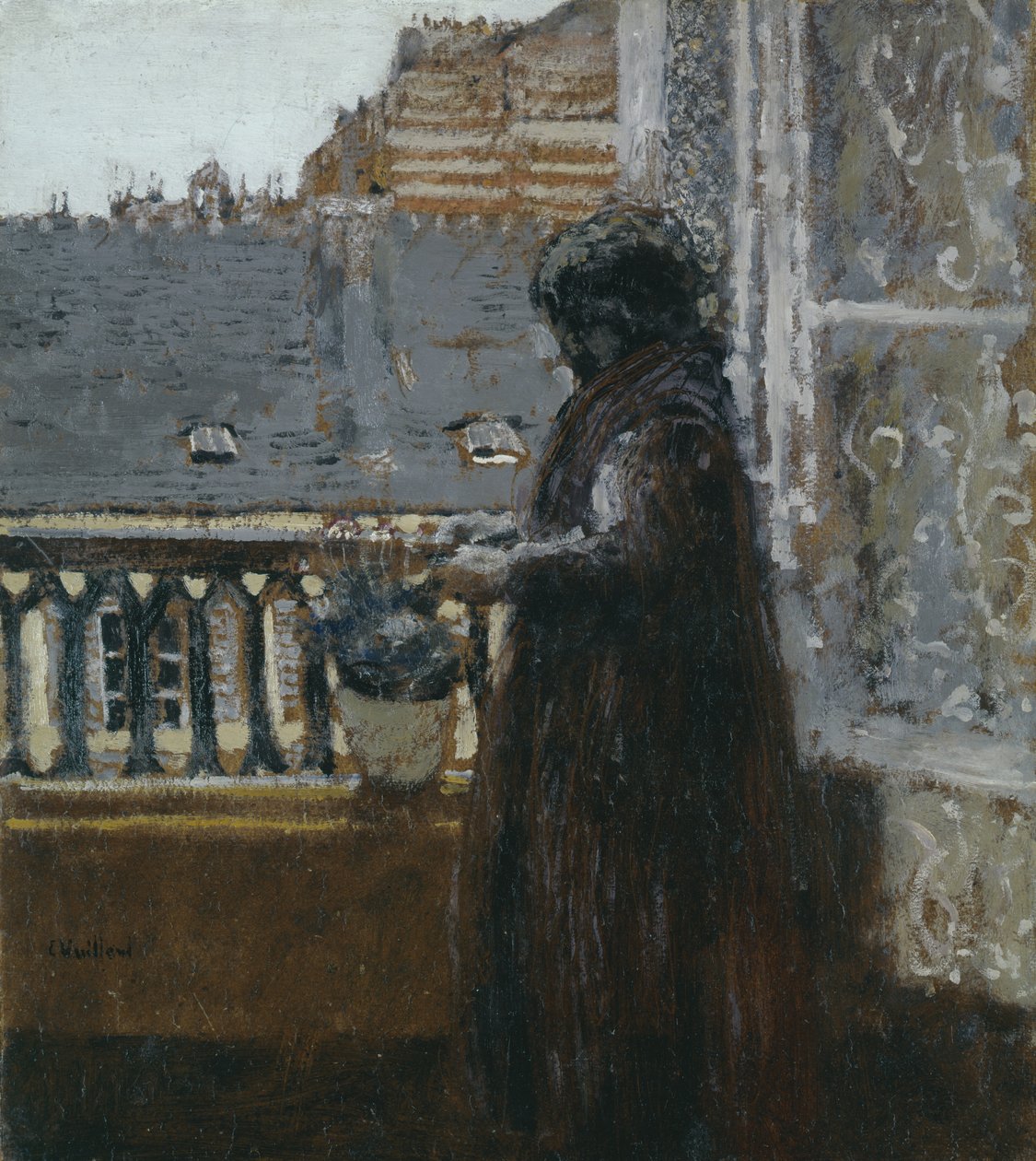 Madame Vuillard az erkélyen, 1899 körül (tábla) alkotó: Edouard Vuillard