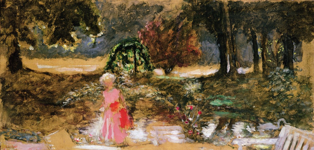 Anya és gyermeke egy parkban alkotó: Edouard Vuillard