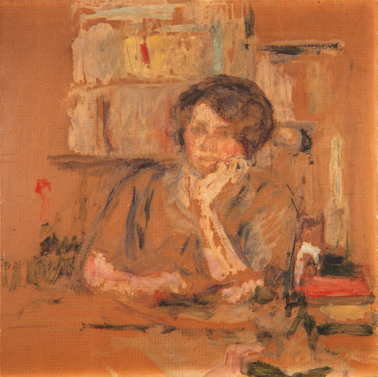 Jacqueline Fontaine portréja (korai változat), 1911 alkotó: Edouard Vuillard