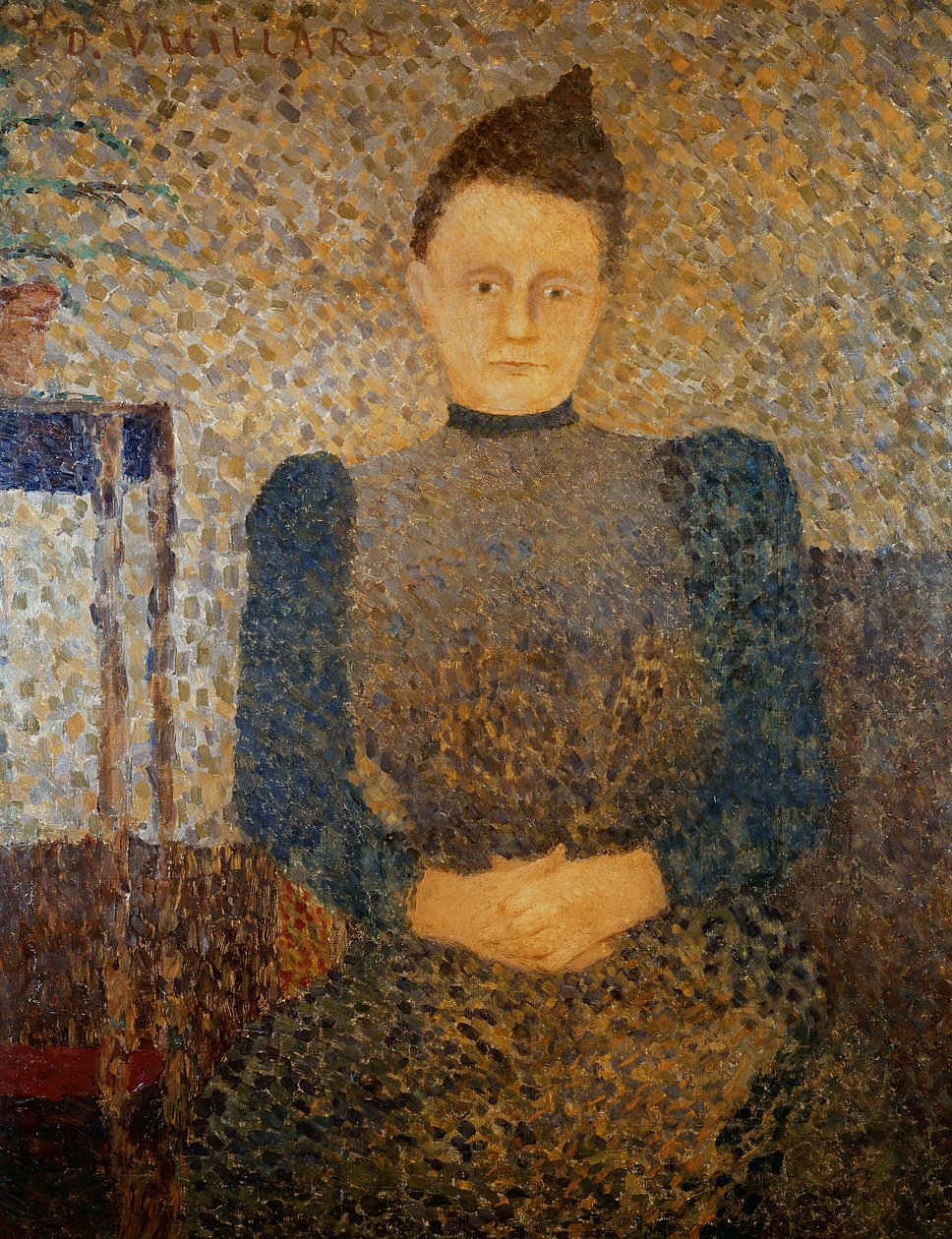Vuillard kisasszony, a művész nővére portréja, 1892-93 alkotó: Edouard Vuillard