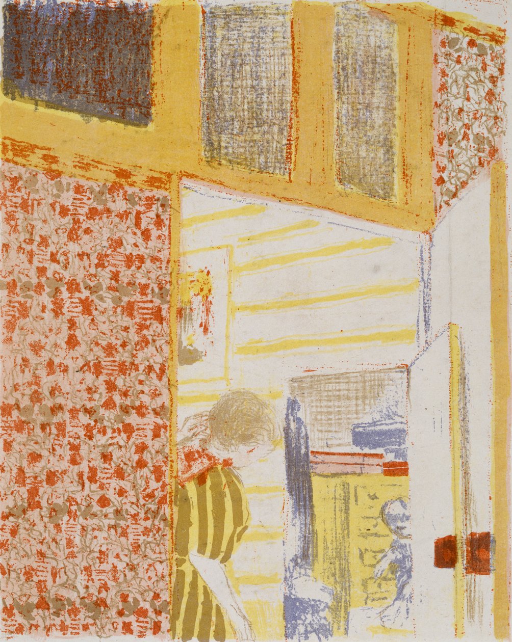 Rose-Tinted Interior III, 1899 (színes litográfia) alkotó: Edouard Vuillard