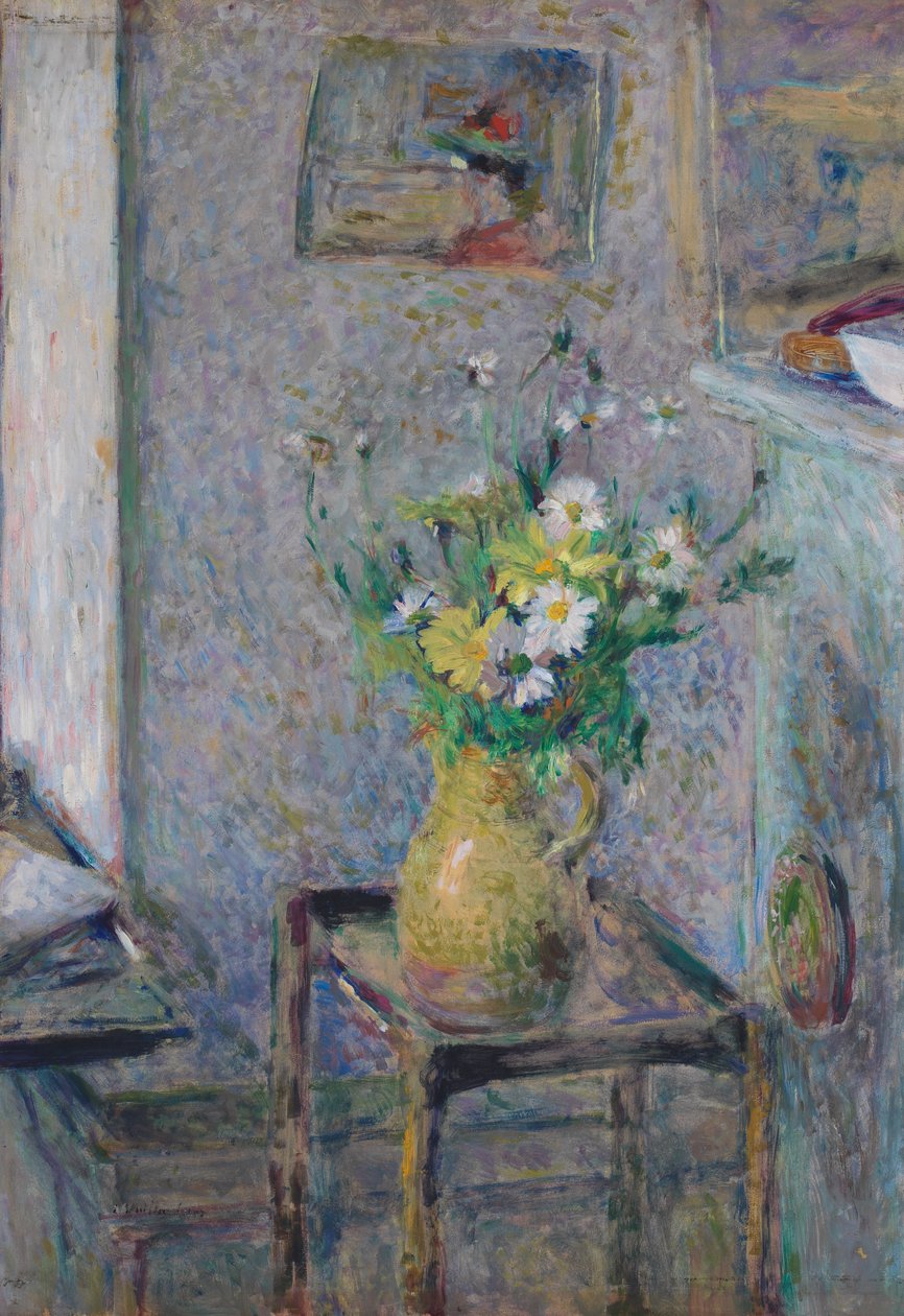 Kőedény váza virágokkal alkotó: Edouard Vuillard