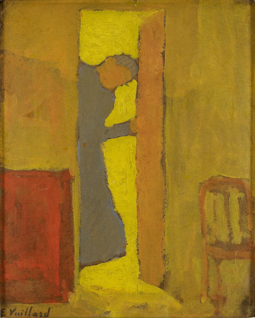 A művész anyja ajtót nyit alkotó: Edouard Vuillard