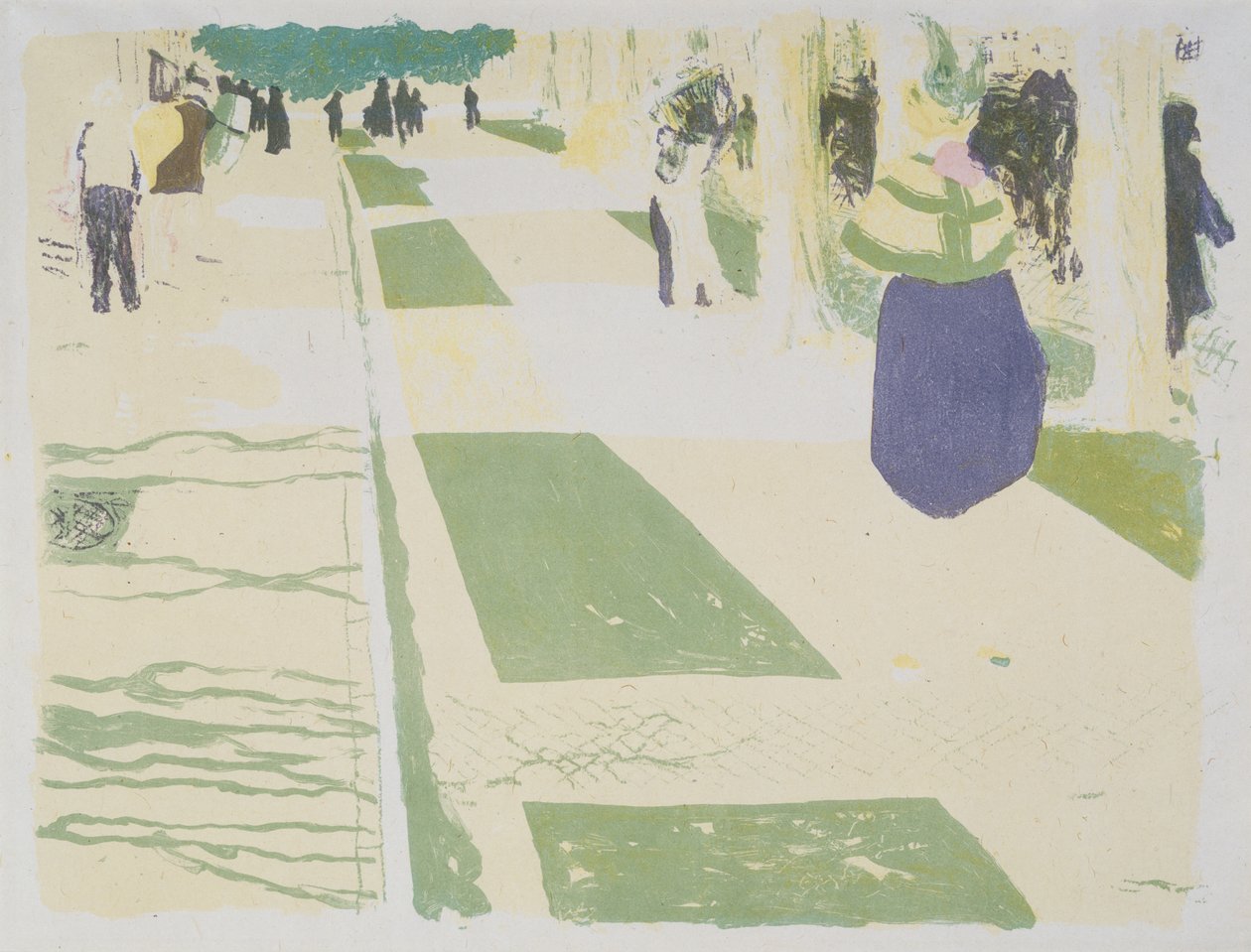 The Avenue, 1899 alkotó: Edouard Vuillard