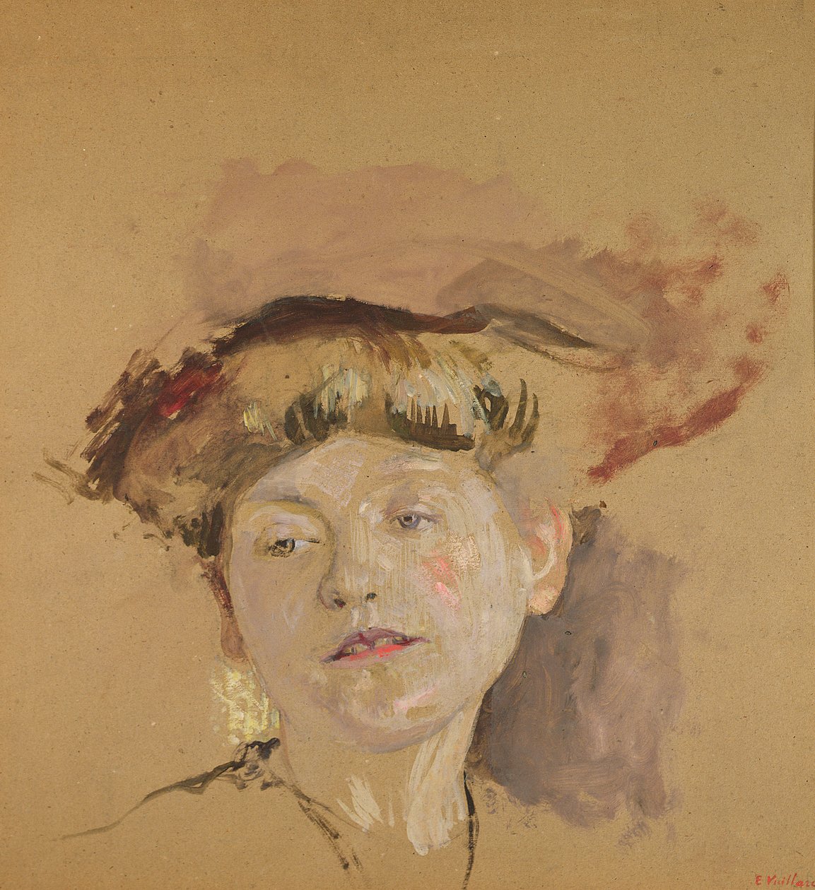 A szőke modell (olaj, papír) alkotó: Edouard Vuillard