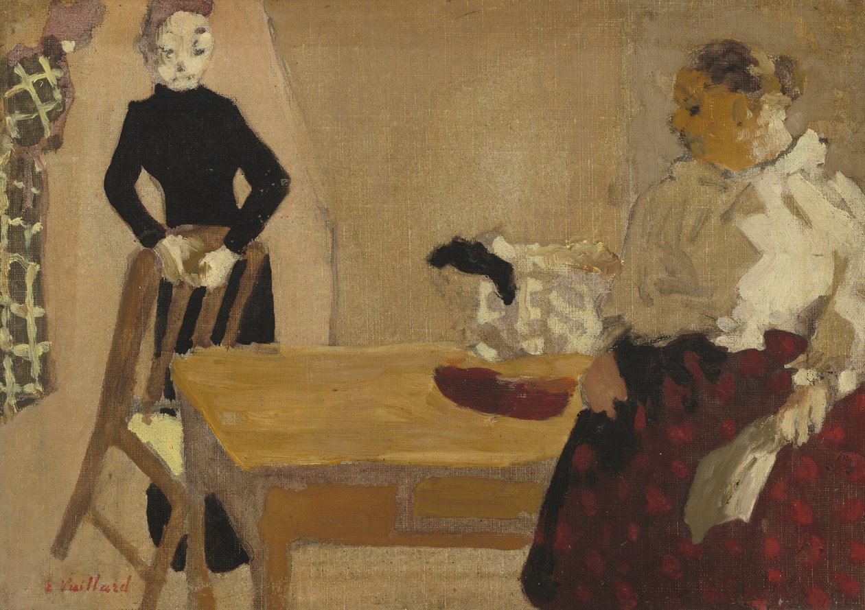 A beszélgetés, 1891 alkotó: Edouard Vuillard