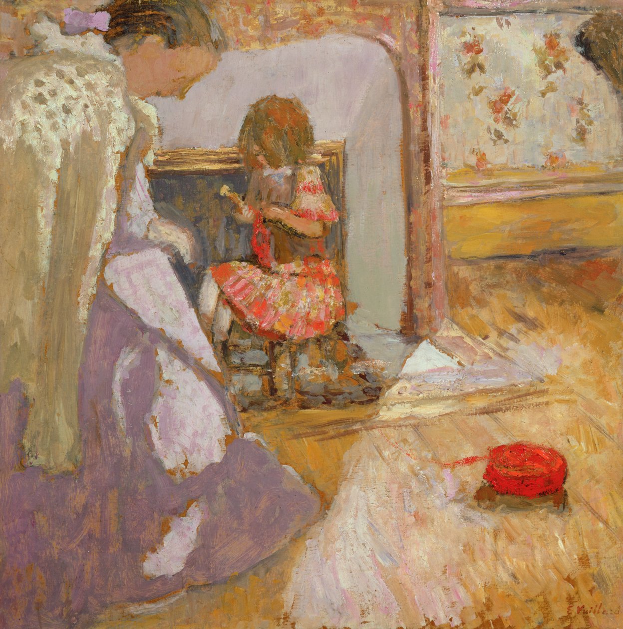 The Red Ball of Wool, 1903-2005 körül alkotó: Edouard Vuillard