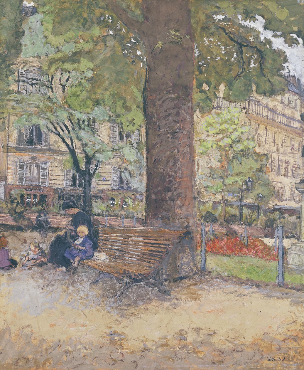 The Square at Vintimille, 1925 körül (tempera papíron) alkotó: Edouard Vuillard