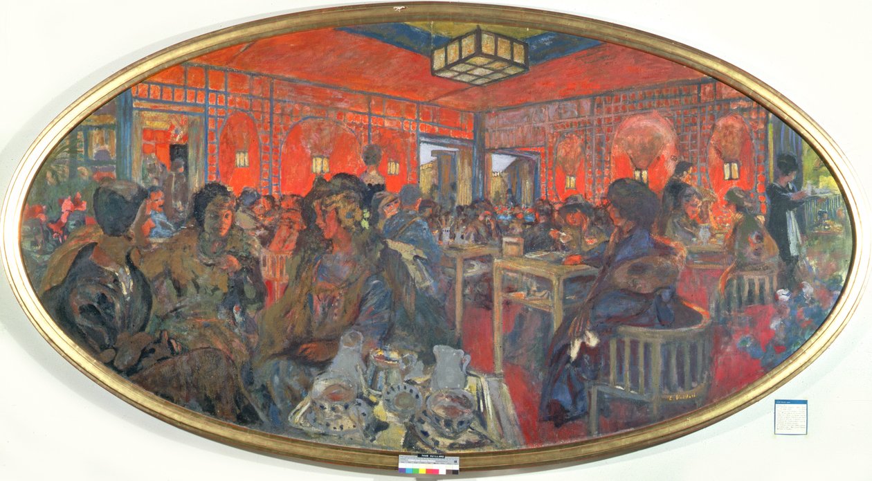 The Tea Room in the Grand Teddy, 19189 alkotó: Edouard Vuillard