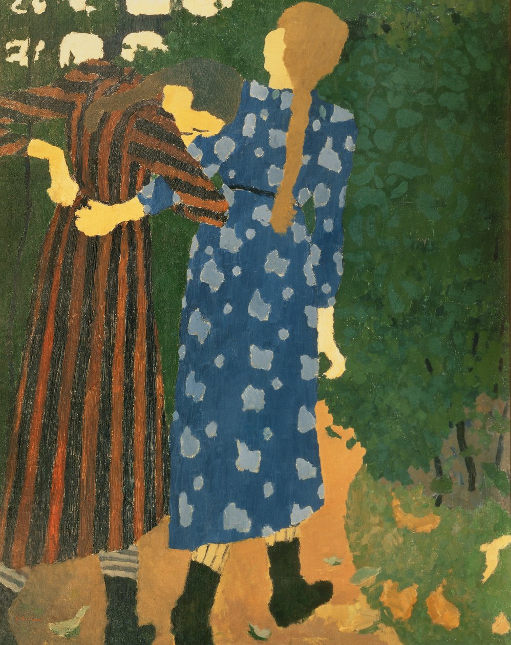 Két lány sétál alkotó: Edouard Vuillard