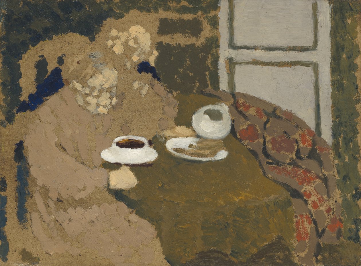 Két nő kávét isznak, 1893 körül (olaj, karton) alkotó: Edouard Vuillard