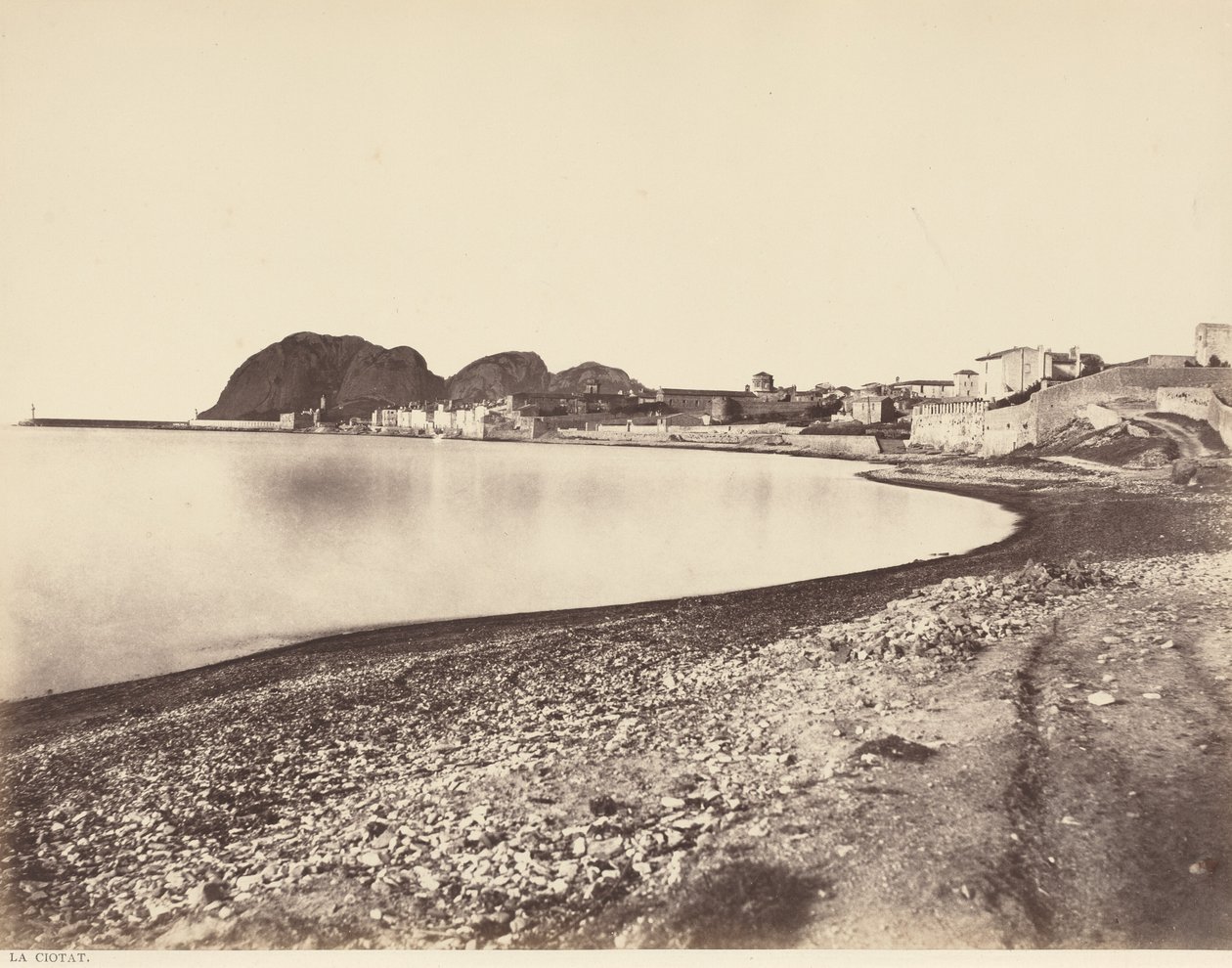 La Ciotat, 1860 körül (fotó) alkotó: Edouard Denis Baldus