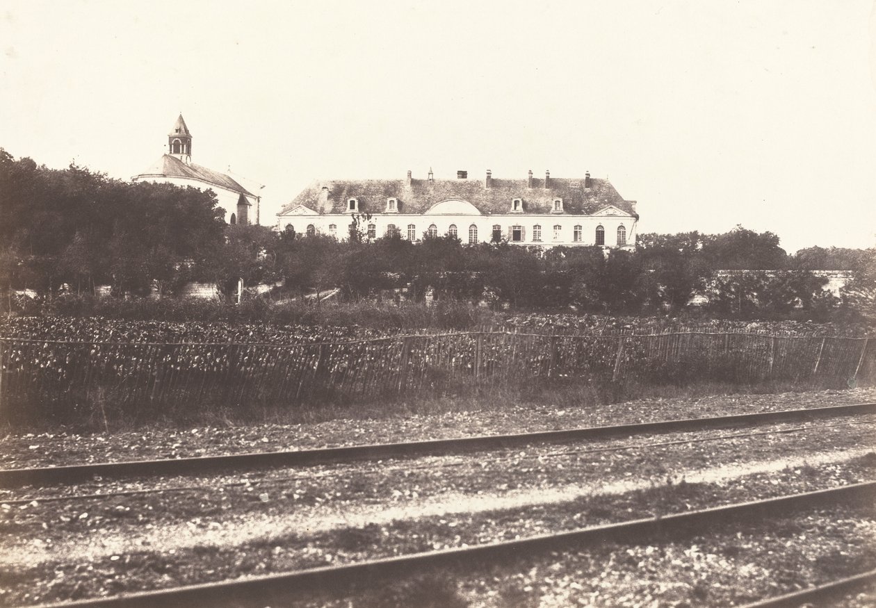 Gard Abbey Abbeville közelében, kb. 1855. alkotó: Édouard Baldus