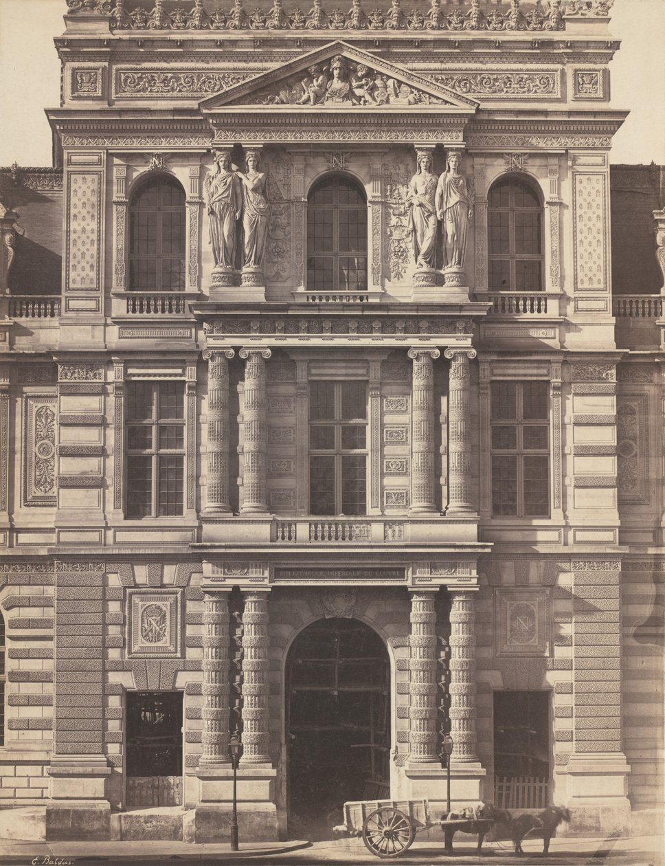 Louvre császári könyvtára, 1856-1857. alkotó: Édouard Baldus