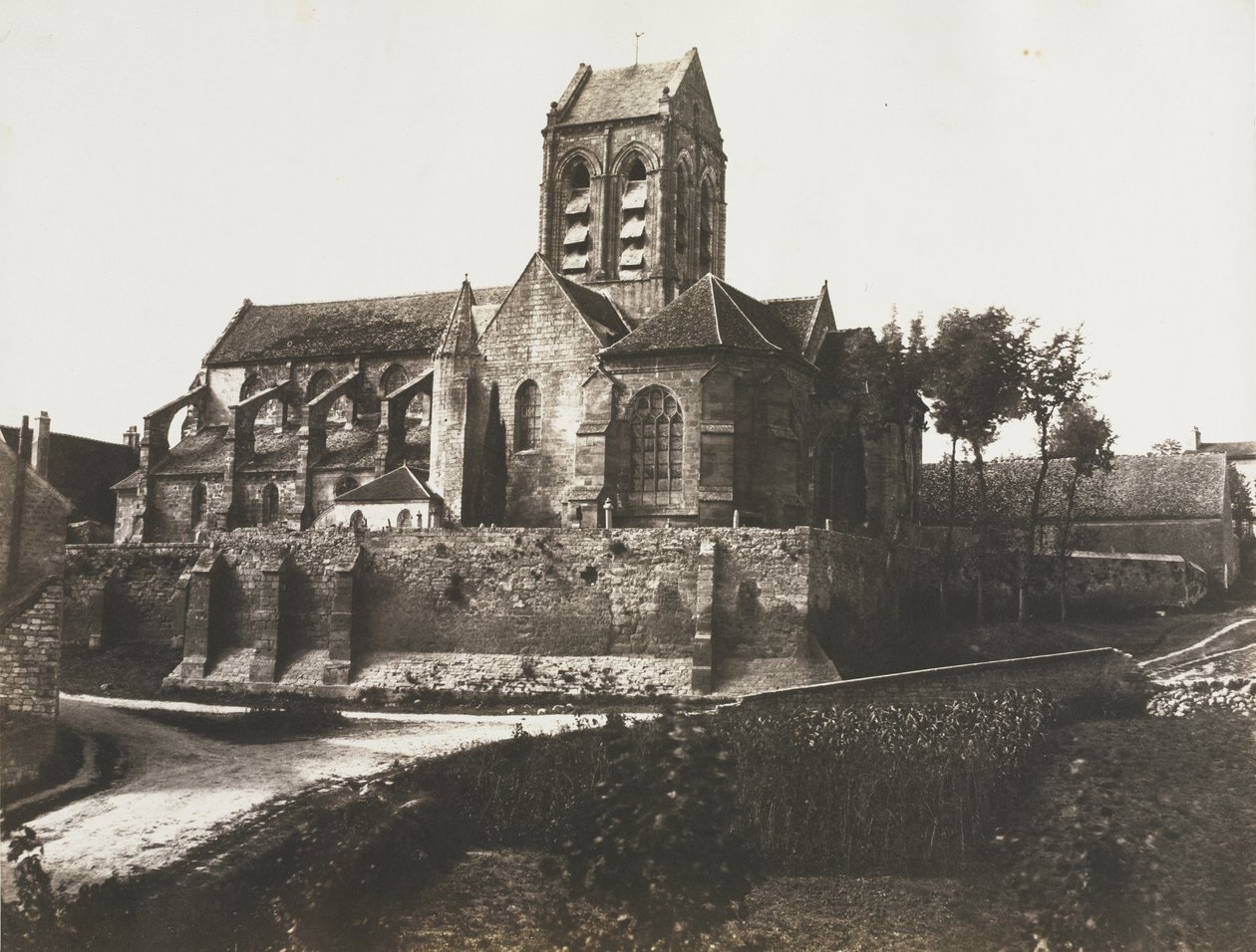 Templom Auvers-ben alkotó: Édouard Baldus