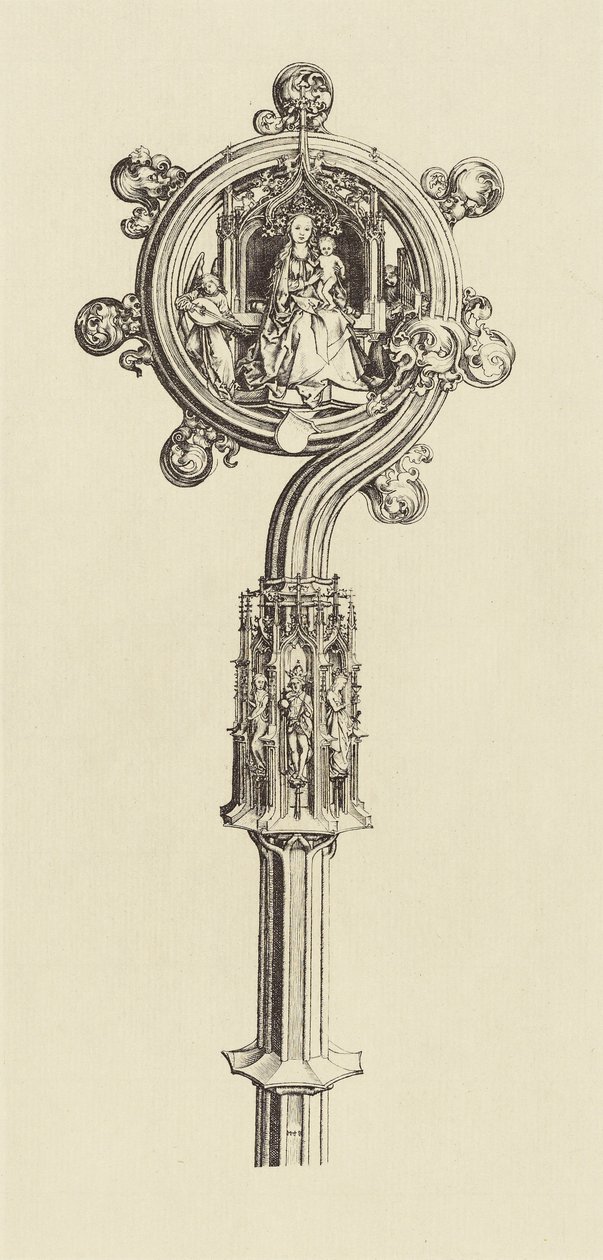 [Design for a Staff by Martin Schongauer] alkotó: Édouard Baldus