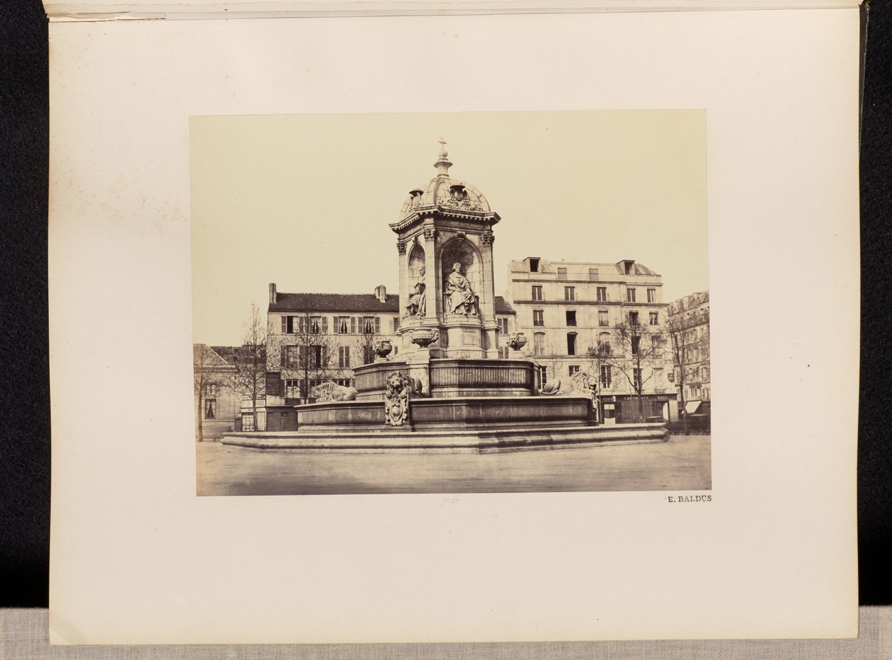 [Fontaine Saint Sulpice] (76. sz.) alkotó: Édouard Baldus