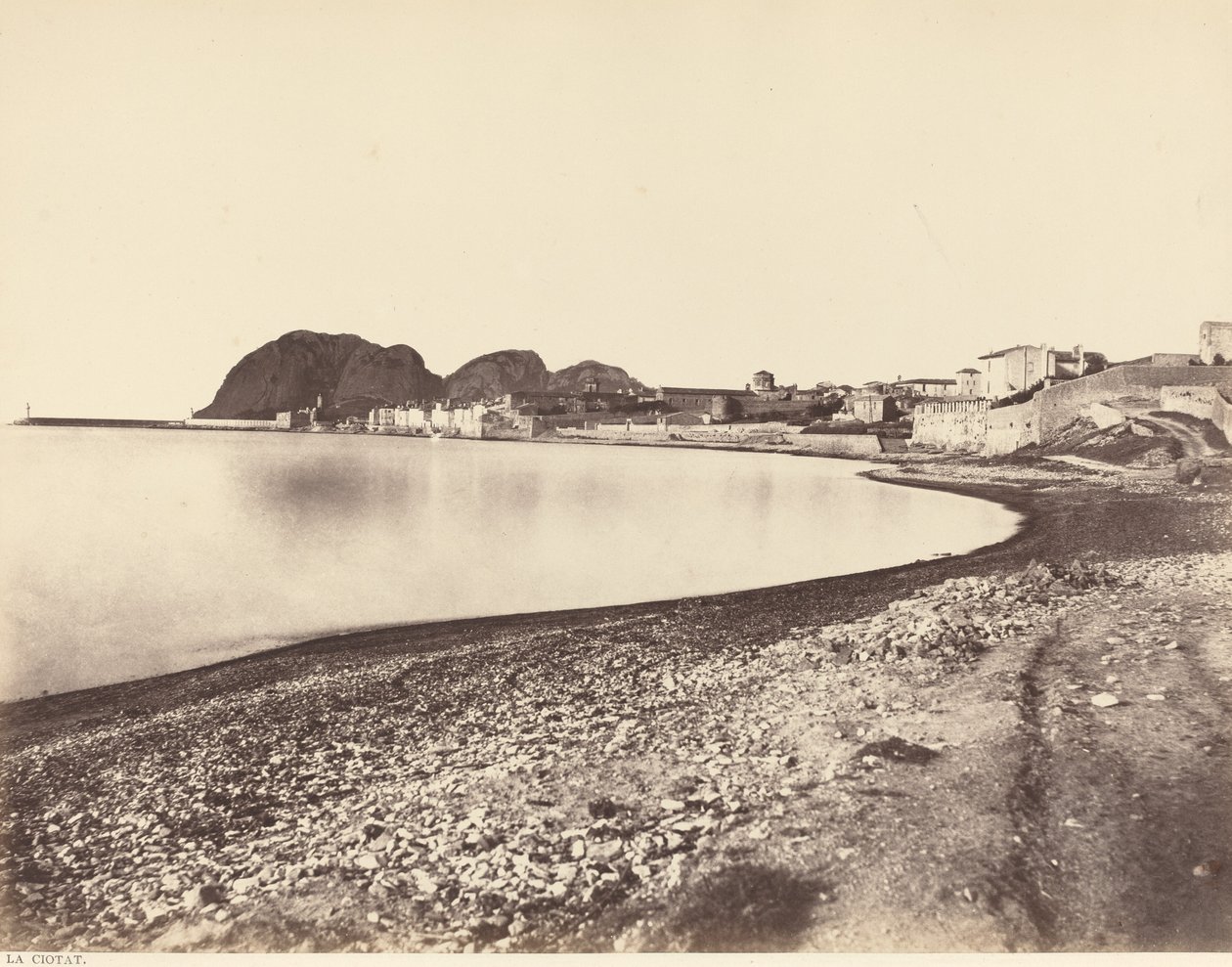 Ciotatban, 1860 körül. alkotó: Édouard Baldus