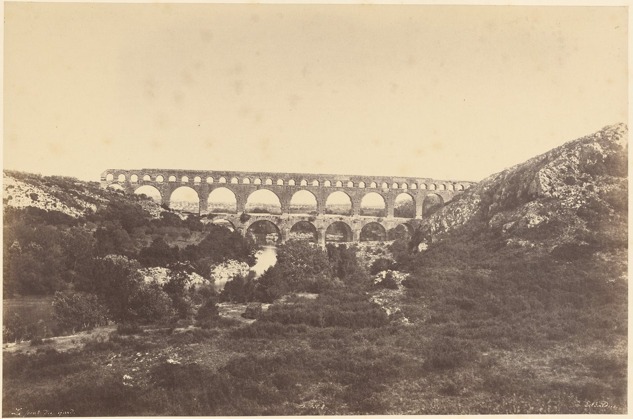 A Pont du Gard alkotó: Édouard Baldus
