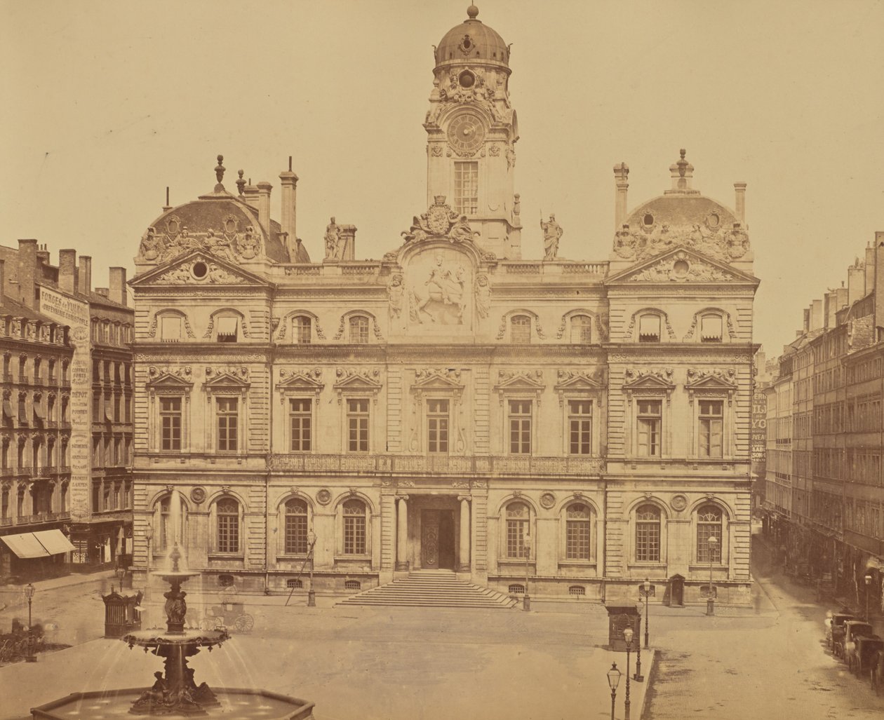 Lyon. Városháza alkotó: Édouard Baldus