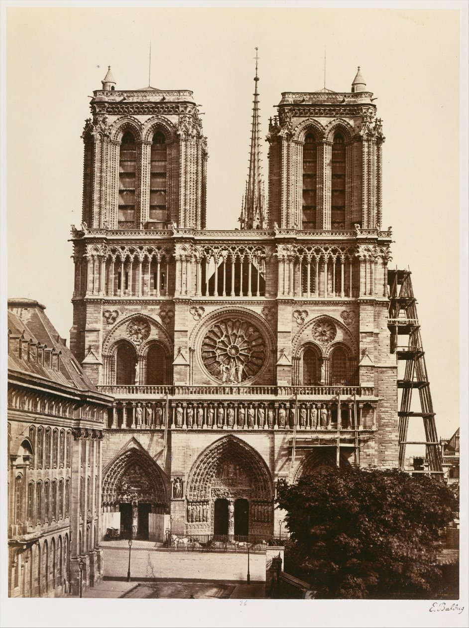 Notre-Dame (homlokzat) alkotó: Édouard Baldus