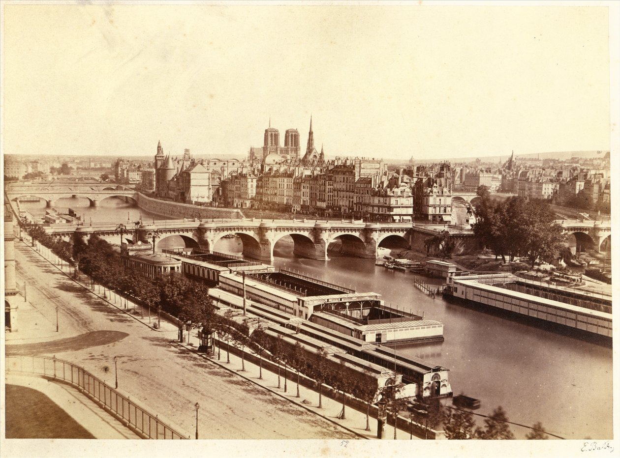 A Cité panorámája alkotó: Édouard Baldus