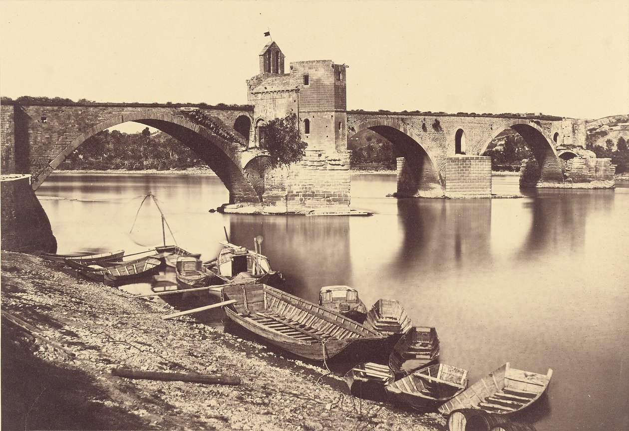 Saint Bénézet híd, Avignon alkotó: Édouard Baldus