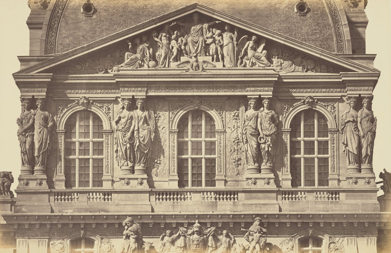 [A párizsi Louvre Richelieu pavilonjának második emelete] alkotó: Édouard Baldus