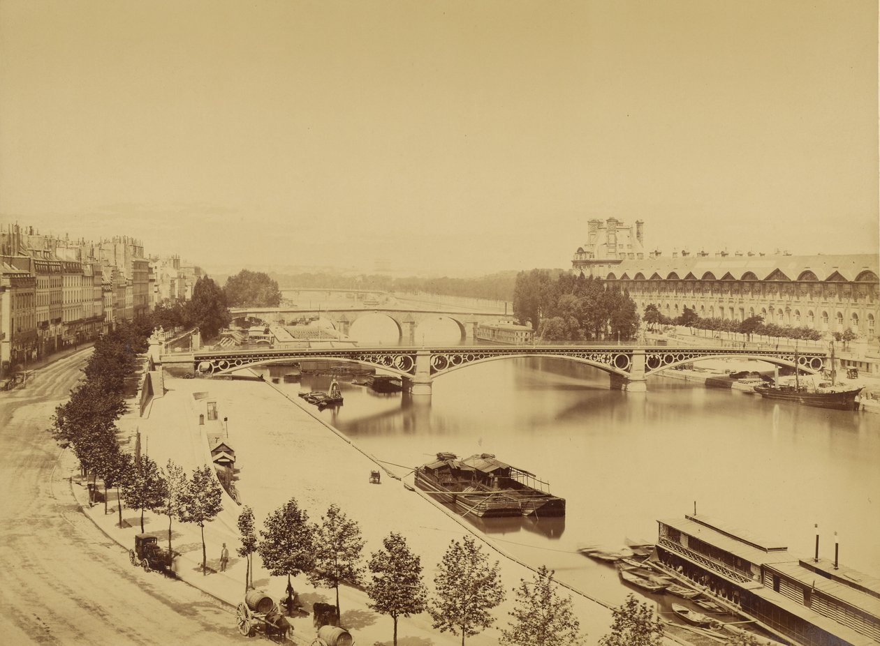 A Szajna és a Cité-sziget alkotó: Édouard Baldus