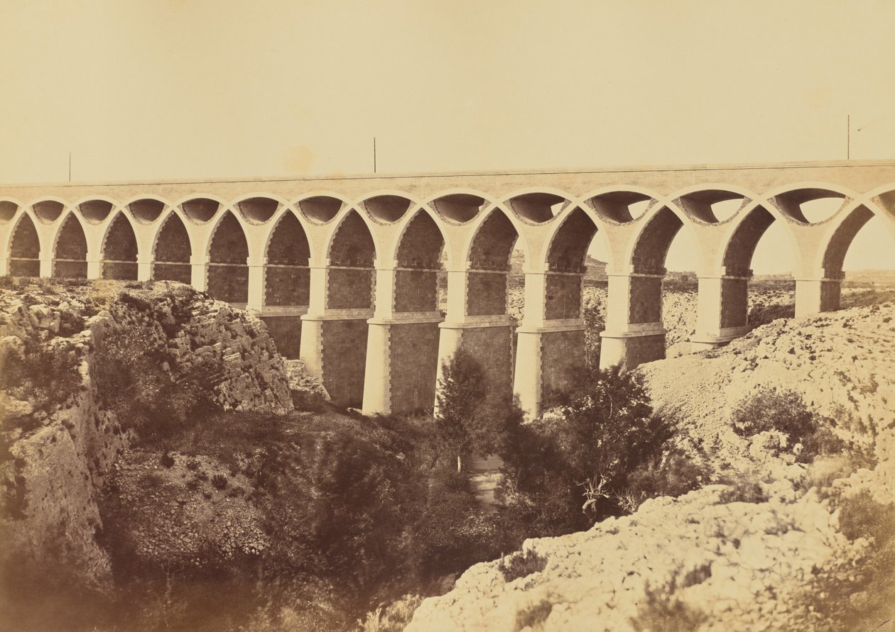 St. Chamas-i viadukt alkotó: Édouard Baldus