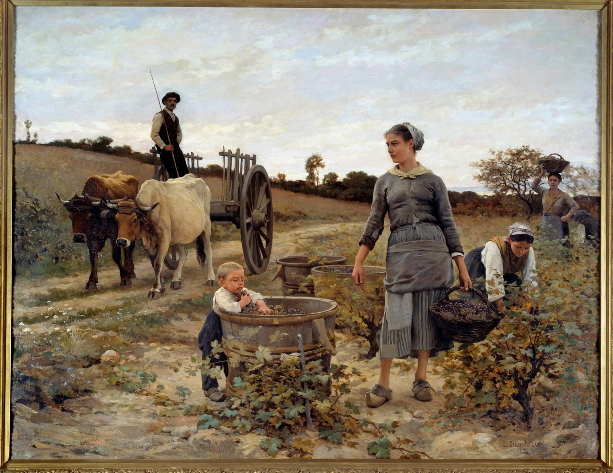 Szőlősarok Languedocban Edouard Debat Ponsan (1847-1913) festménye 1886 V. 2,02x2,6 m Nantes, Musee des Beaux Arts alkotó: Edouard Debat Ponsan