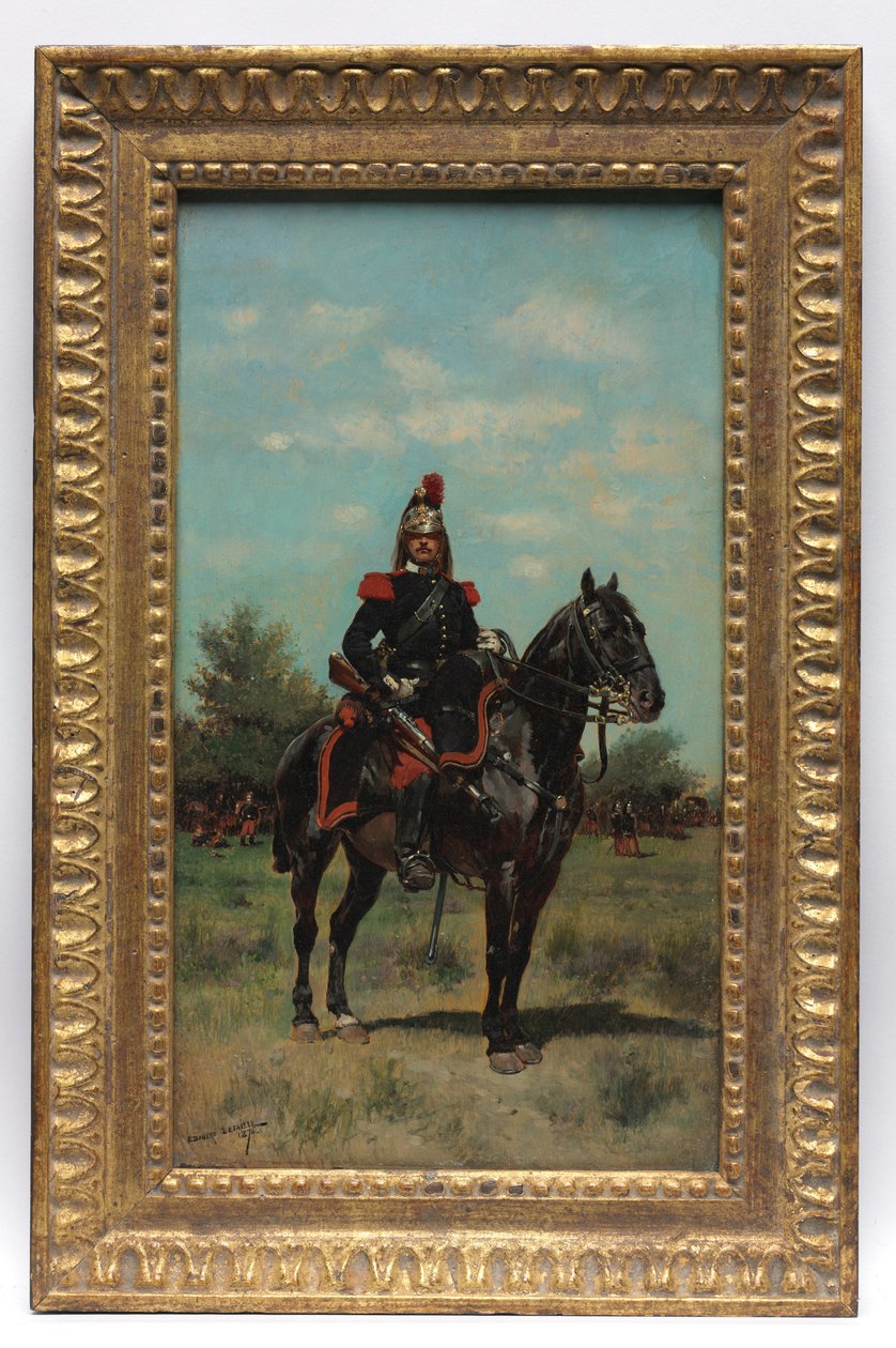 lovas dragonyos tiszt, 1876. alkotó: Jean Baptiste Edouard Detaille
