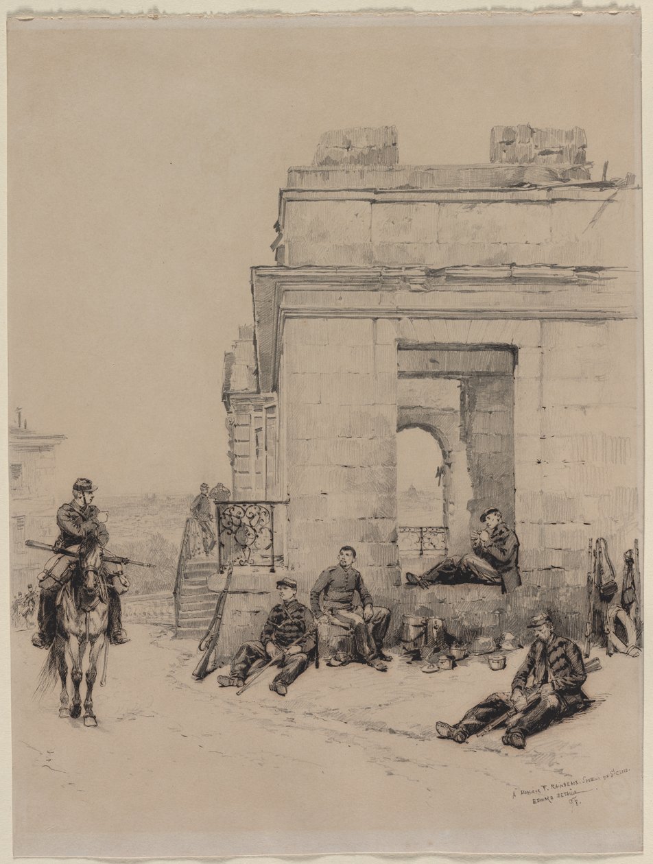 Katonák pihennek, 1878. alkotó: Jean Baptiste Edouard Detaille