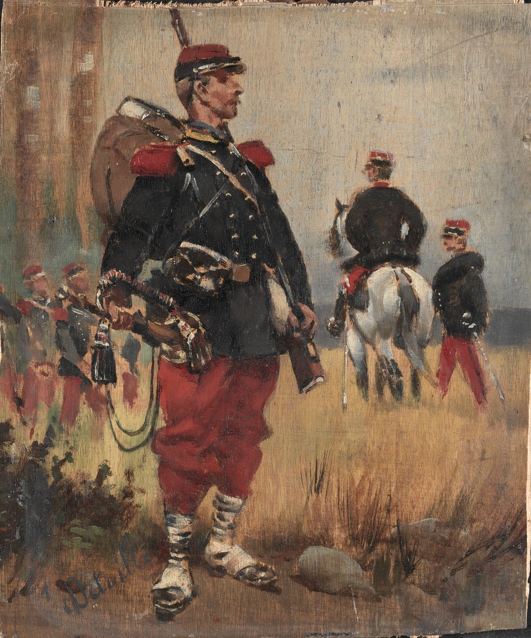 Katonák, c. 1892. alkotó: Jean Baptiste Edouard Detaille