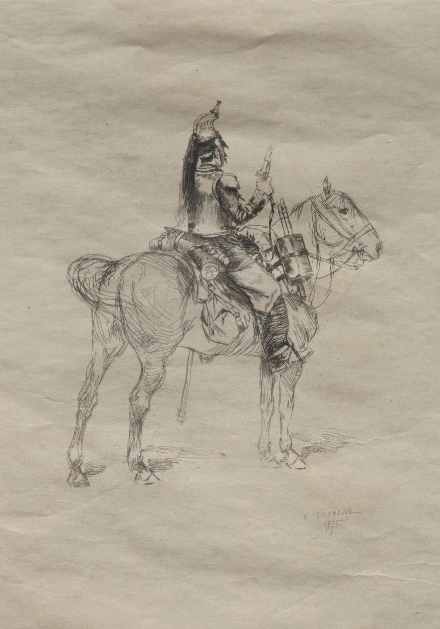 A lovas katona, 1875. alkotó: Jean Baptiste Edouard Detaille