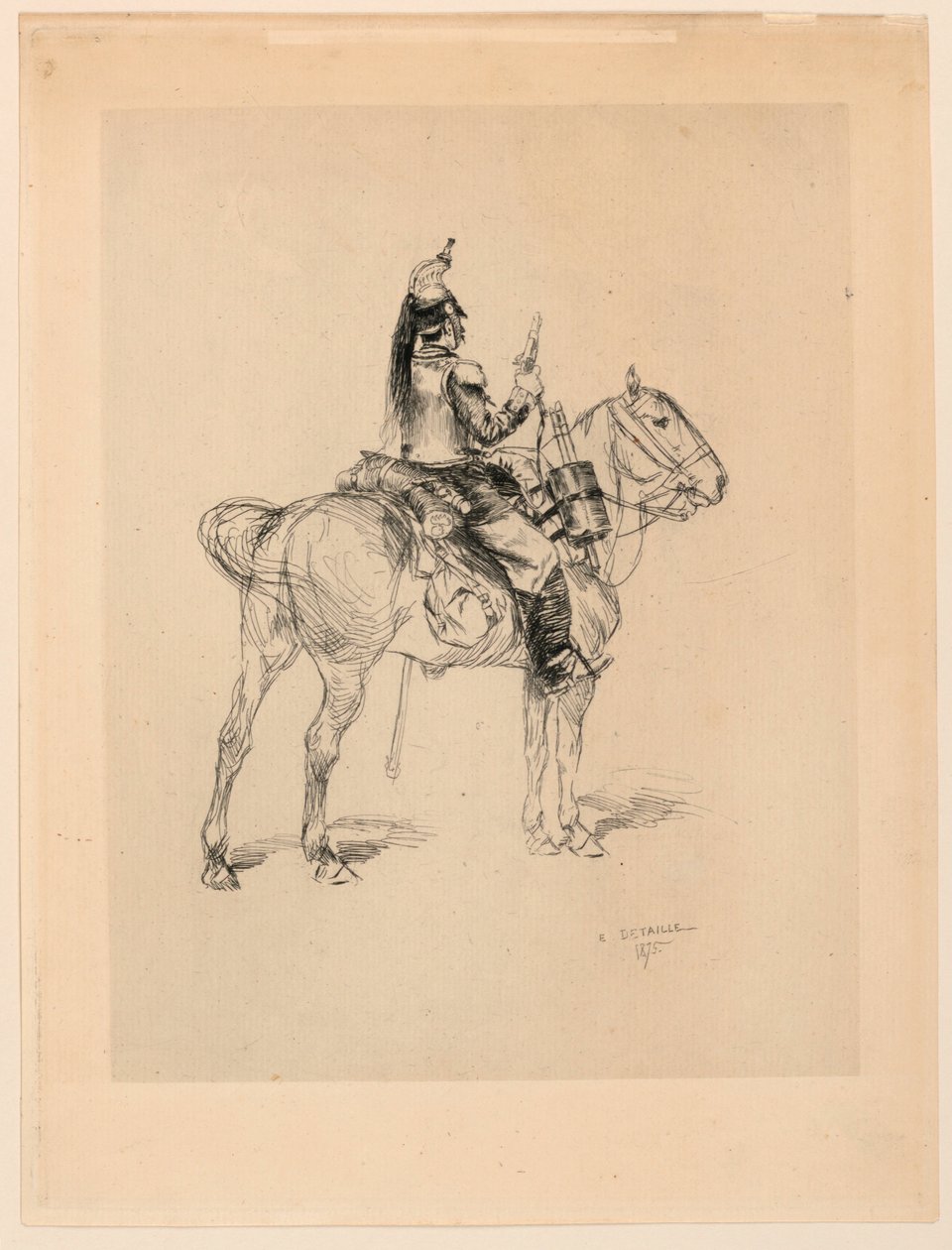 Vadász lóháton alkotó: Edouard Detaille