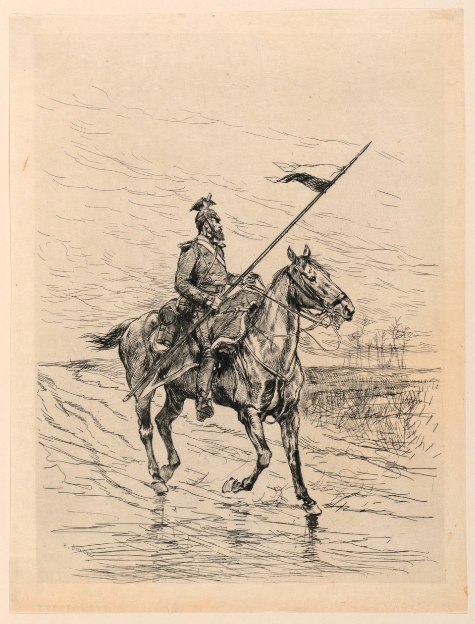 egy uhlan alkotó: Edouard Detaille