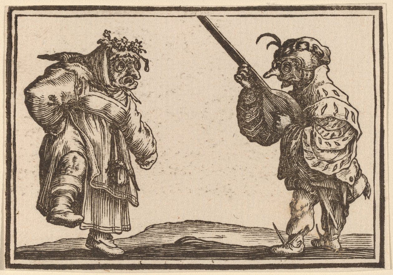 Táncosok lanttal alkotó: Edouard Eckman after Jacques Callot