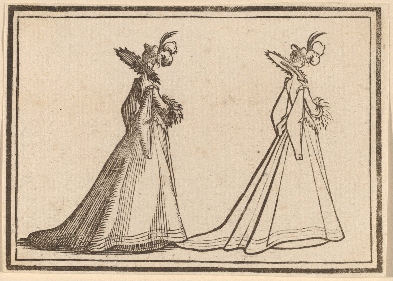 Hölgy nagykabátban alkotó: Edouard Eckman after Jacques Callot