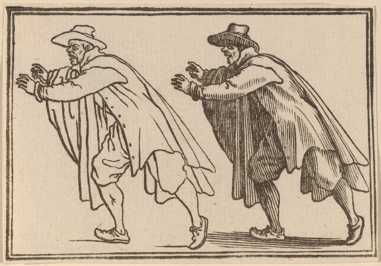 Férfi hirtelen mozog alkotó: Edouard Eckman after Jacques Callot