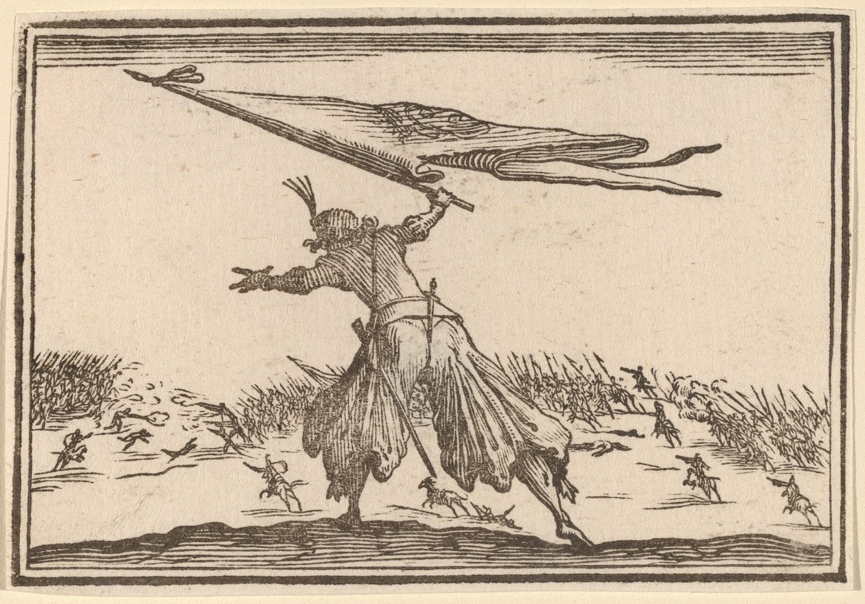 Szabványhordozó alkotó: Edouard Eckman after Jacques Callot