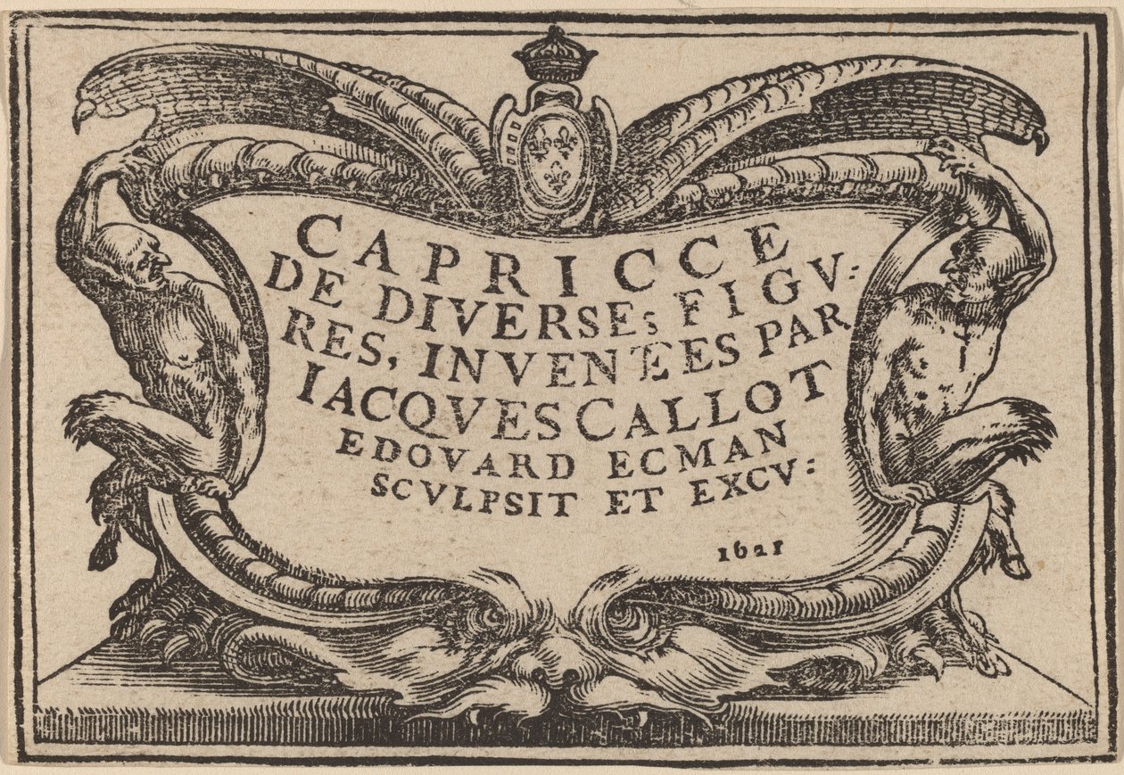 A Capricci címlapja alkotó: Edouard Eckman after Jacques Callot