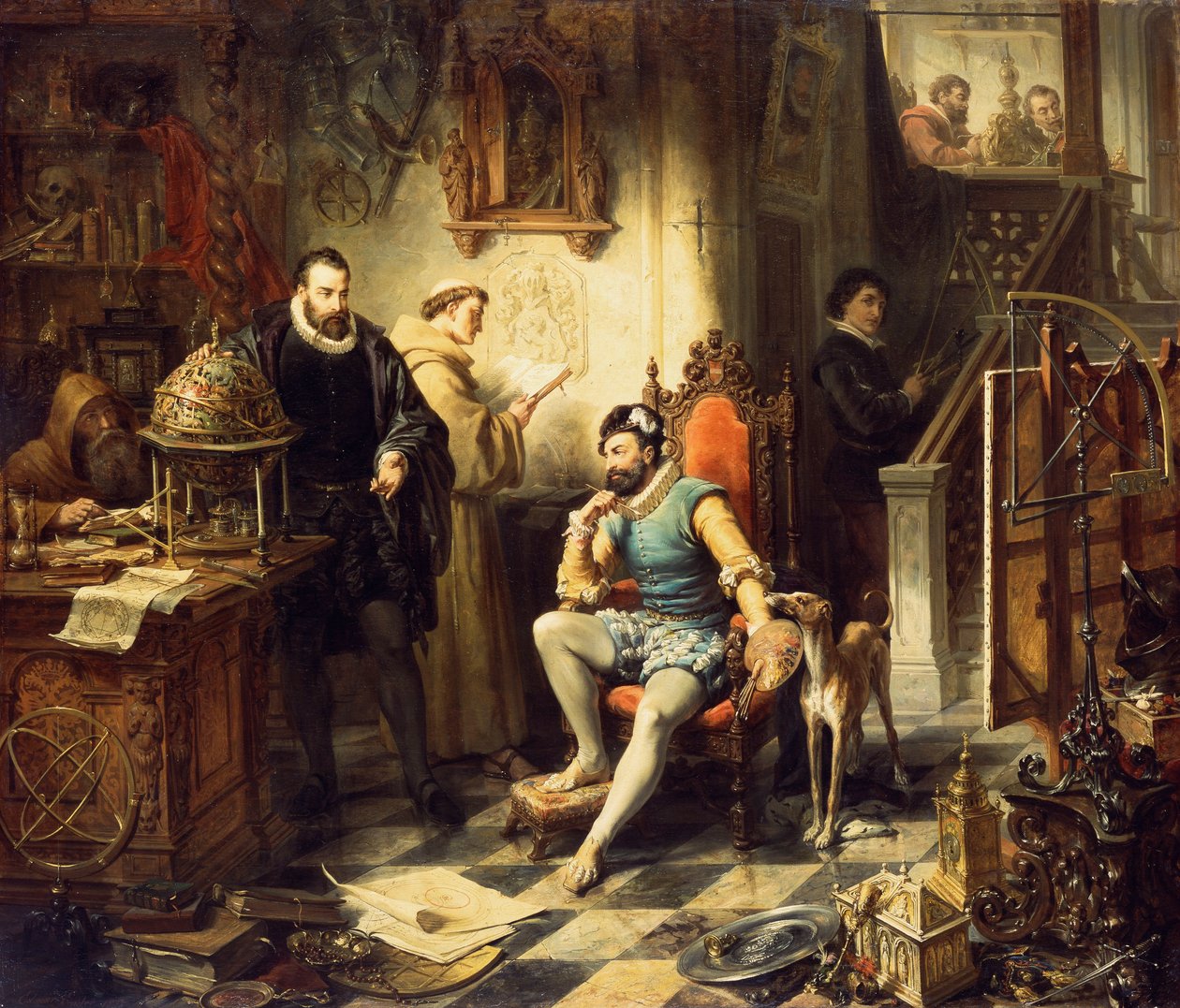 A teleszkóp felfedezése, 1855 alkotó: Edouard Ender